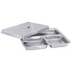 Contacto Stainless Steel Lid for Abteilplatte Matte Suitable for Panel