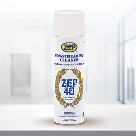 Zep 40 Non-Streaking Multi-Surface Cleaner Aerosol - 18 Ounces (Case of 12) 14401 - Heavy Duty Foaming Action