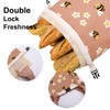 2 Packs Reusable Cotton Beeswax Bread Bags with Bee and