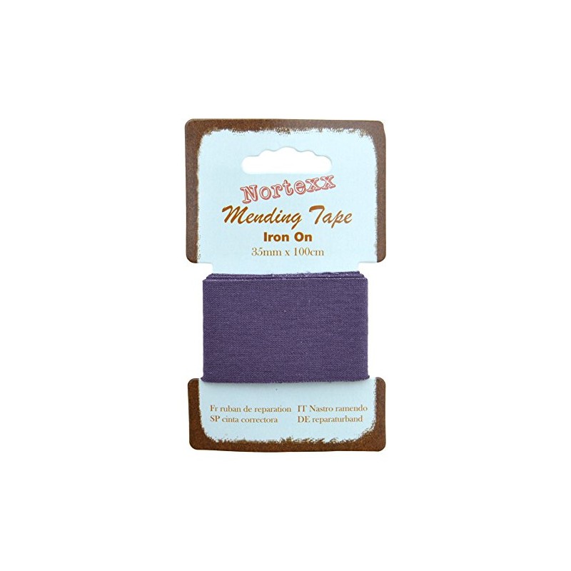 Nortexx Iron On Repair Tape-Navy, 100% Cotton, 14 x 8
