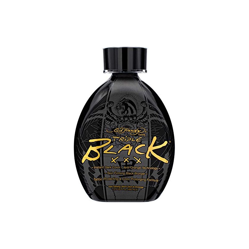 Ed Hardy BLACK XXX Instant Dark Colour Tanning Lotion, 400ml