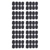 80Pcs Sax Mouthpiece Pad Silicone Black Cushion Patches Wind Instrument