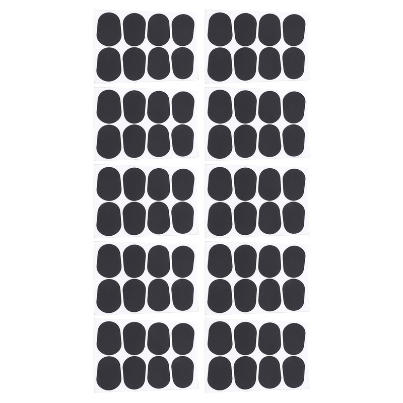 80Pcs Sax Mouthpiece Pad Silicone Black Cushion Patches Wind Instrument