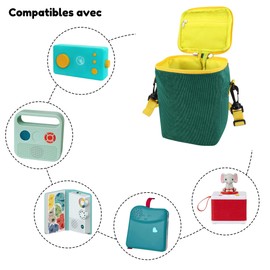 Annmore Lunii My Storyteller, Shoulder Bag for Tiptoi Pen Charging Station 00111, Dark Green