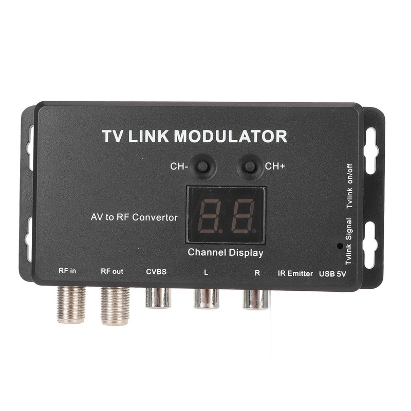 UHF Modulator TV Link Modulator 471.25‑885.25MHz Support PAL NTSC AV