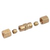 Bohaner 10 Pcs Straight Brass Brake Line Compression Fitting Unions