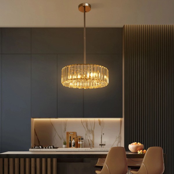 Unbranded Modern Crystal Chandelier Ceiling Light Fixtures Pendant Lighting Without