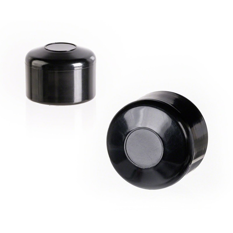 EMFA Fence Post Caps, Round, 50.6 mm, Black, Pack of