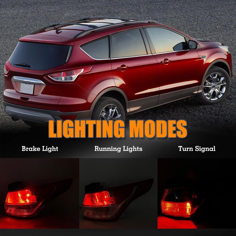 YEQSHNG Tail Light with Bulb Assembly Compatible With 2013 2014