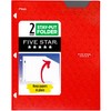 Five Star 2-Pocket Folder, Plastic Folder with Stay-Put Tabs, Fits