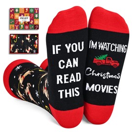 Zmart Christmas Socks for Women Men - Holiday Socks Christmas Movie Socks, Secret Santa Gifts Christmas Gifts Stocking Stuffers