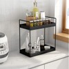 KINGBERWI 2 Tier Bathroom Counter Organizer, Standing Vanity Organizer Shelf
