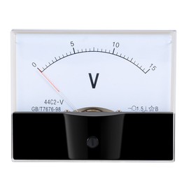 uxcell DC 0-15V Analog Panel Voltage Gauge Volt Meter 44C2 1.5% Error without Pulse