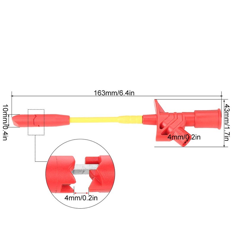 Demeras 2Pcs Insulation Piercing Test Clip, Heavy Duty Insulation Wire