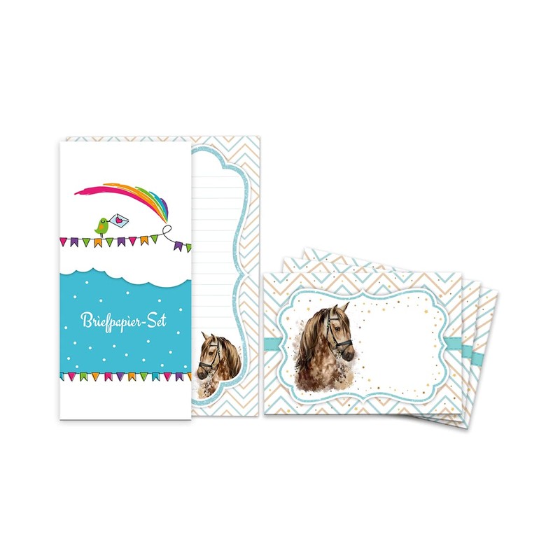 A5 Letter Pad with Envelopes Children's Horse for Girls (Pad