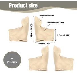 GLAITC 2 Pairs Bunion Corrector Big Toe Straightener Hallux Valgus Corrector Big Toe Separator With Gel Pad Bunion Relief Protector Reduce Foot Grinding Shoe Friction Pressure Alleviate Hallux Valgus