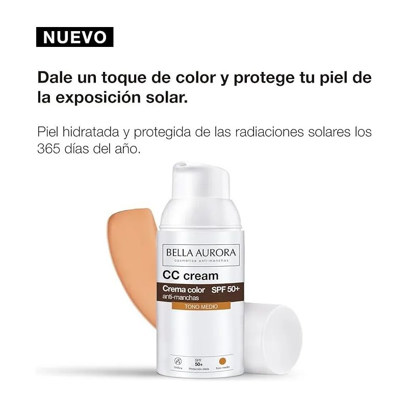 Lullage Crema Color Tono Medio Anti-manchas Spf 50+ 30 Ml