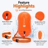 Inflatable Swim Buoy for Open Water – Lightweight PVC Tow