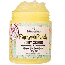 Bella And Bear- Bella & Bear Exfoliante Corporal Piña Exfoliante Vegano Tamaño Viaje (3.4Oz)