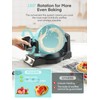 FOHERE 2-in-1 Omelette Maker&Waffle Maker, 1400W Omelet Waffle Maker 180°