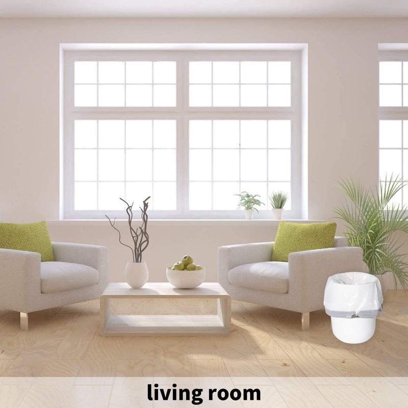 Small Trash Bag, 1.2 Gallon Trash Bags With Drawstring Trash