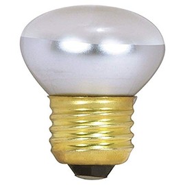 (Pack of 25) Satco R14 Incandescent Reflector, 40W E26 R14 Stubby, Clear Bulb