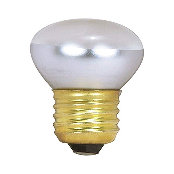 (Pack of 25) Satco R14 Incandescent Reflector, 40W E26 R14 Stubby, Clear Bulb