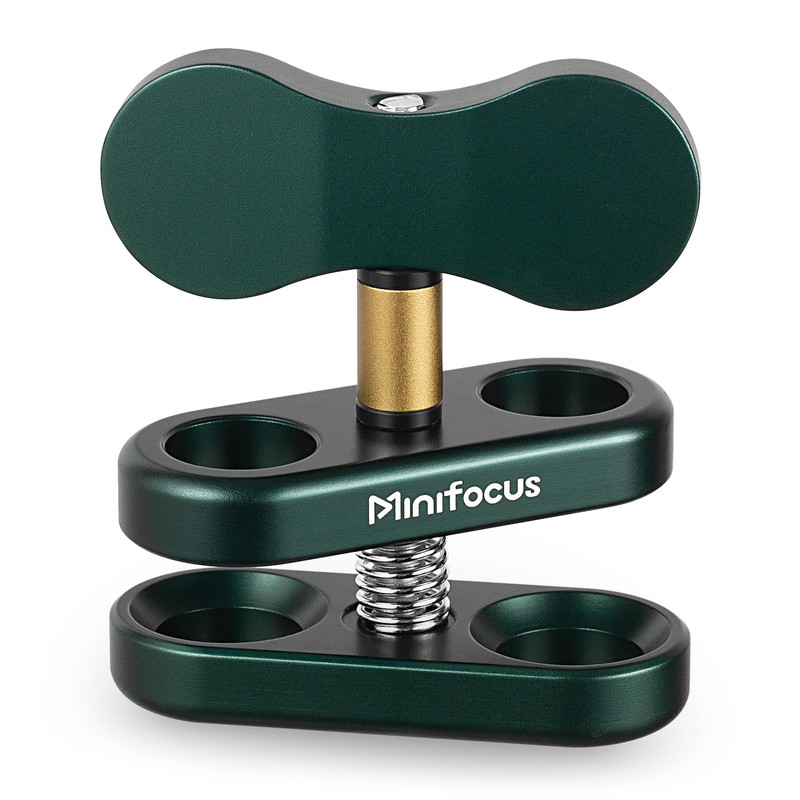 MINIFOCUS Aluminum 1" Ball Clamp Mount, Double Socket Arm, 360°