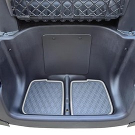 Xtreme Mats Rubber Bag Well Mat Compatible with Club Car Precedent, Onward, Tempo and Atlas Golf Carts (Grey Trim)