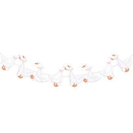 TaoBary One Silly Goose Birthday Banner with Gingham Bow Silly Goose Baby Shower Garland Banner for 1st Birthday Party Favor Decorations Baby Shower Photo Props