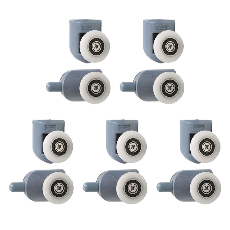 10pcs Shower Door Rollers Quiet Replacement Top Bottom Glass Door