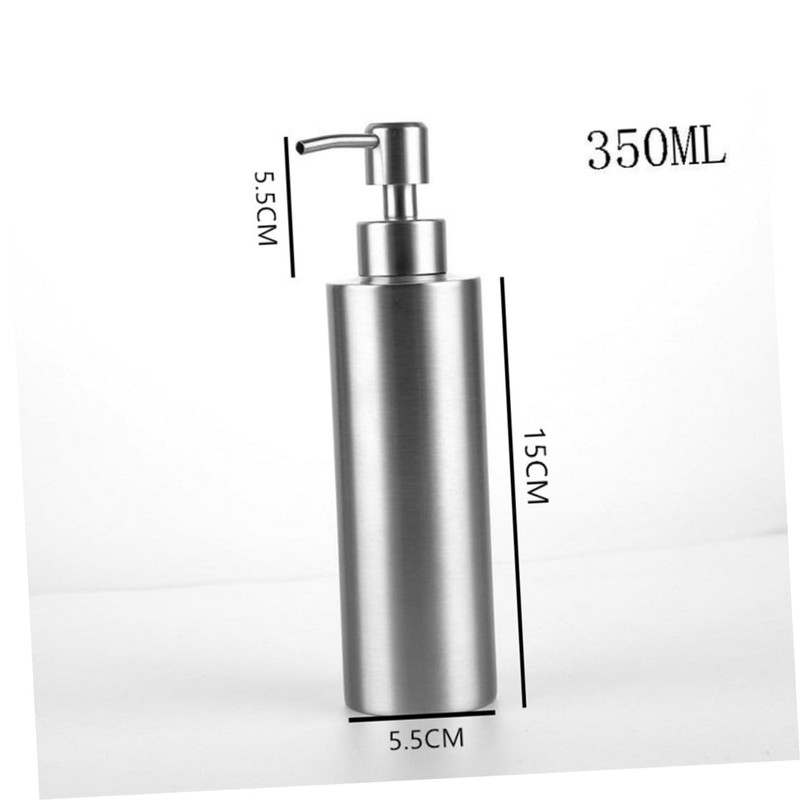 TOVINANNA 2 Pack Stainless Steel Lotion Bottles 250ml 350ml Soap