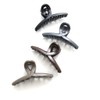 VINGTAINE H7419-BK- Simple Color Hair Claw S Hair Clip Office