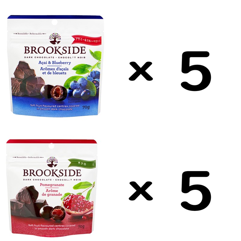 ブルックサイド ダークチョコレート小袋 2種アソート 計10袋