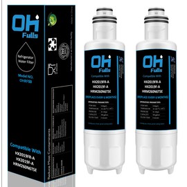 OHFULLS HX2019FR-A HX2019F-A Water Filter Replacement, Compatible with Hisense HRM260N6TSE HRFD560SW HRCD585BW HRFD634BW HRCD650BW HRCD586TBWB Mora MRM260N6TSE, 2-Pack