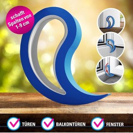 Stoppy Stoppy, Stoppi, Fensterstopper, Trstopper, Trkeil, Trhaken, Fensterklammer, 2er Set (erh?ltlich in 14 Farben) (hellblau)