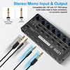 LZSIG Mini Audio Mixer,Stereo Line Mixer for Sub-Mixing,Ultra Low-Noise,6-Channel,Microphone Independent