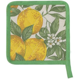 Casatessile Kitchen Pot 18 x 18 cm Lemon Washable Pot Holder for Kitchen Pot Holder Cotton Oven