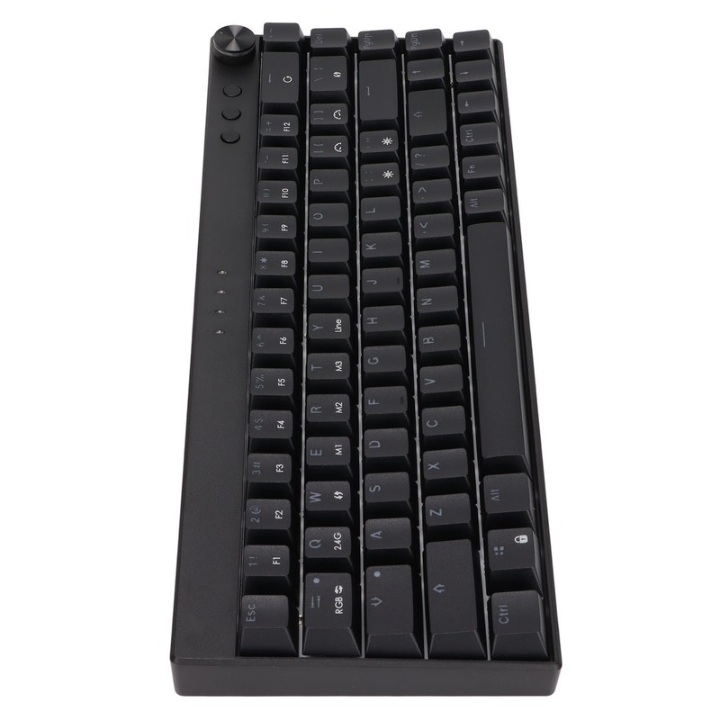 Mechanical Keyboard 68 Keys Three Modes RGB Backlight 1800mAh BatteryBlack