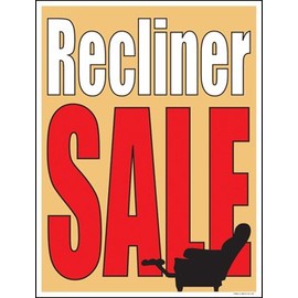 Furniture Recliner Sale Window Sale Sign Posters Retail Business Store Signs (P40-25" x 33")