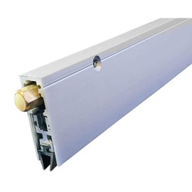 Fire Rated/Regular Duty/Clear Anodized Aluminum/Surface Automatic Door Bottom with Solid Rubber Extrusion (7153CA), SMS # 6 x 1 1/4'' supplied, (11/16'' W x 1-25/32'' H x 32''L)