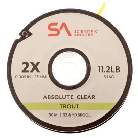 Scientific Anglers Absolute Trout Tippet 30M 0X Clear