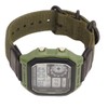 Digital Sport Watch Canvas Strap Luminous Waterproof Retro Sport Watch