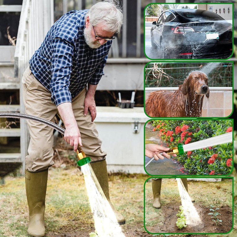 Metal Short Garden Hose 6 ft, 8 ft, 12 ft