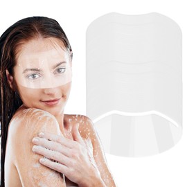 TOROKOM 120 PCS Shower Face Eye Shields，Clear Face Shield Eye Shields for After Surgery Shampoo, Makeup Eyebrow Shower Visor for Salon Supplies Eyelash Extensions