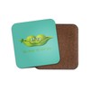 1 x DestinationVinyl Happy Pea Pod Coaster - Peas Cute