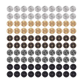 Mini Snap Buttons for Doll Clothes, 100Pcs Mini Snap Buttons Fasteners for DIY Doll Toy Clothes Sewing Accessories