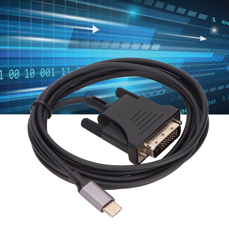 USB C 3.1 to DVI Cable 190cm/74.8in Clear Stable Type