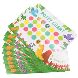 ieron 10 Potty Training Reward Sheets, 1 Potty Training Sheet, 280 Dinosaur Potty Training Stickers for Boys and Girls, Reward Sheets for the
