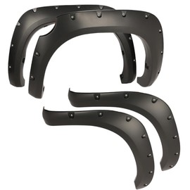 ALLGOOD 4PCS Fender Flares Compatible With Toyota Tundra 2007-2013 Wheel Fender Flares Pocket Rivet Style Smooth